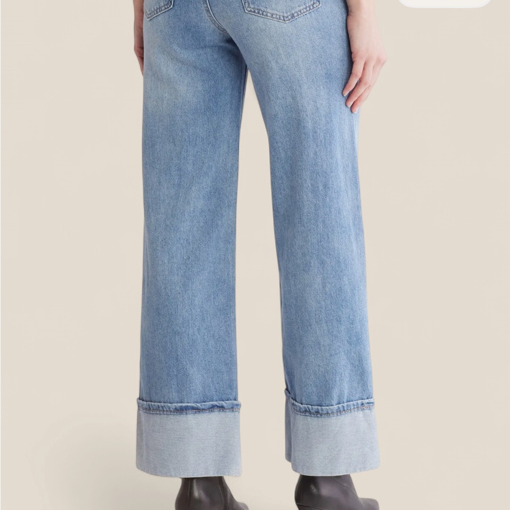 Stylish Light Blue Flare Jeans - Picture 2 of 7